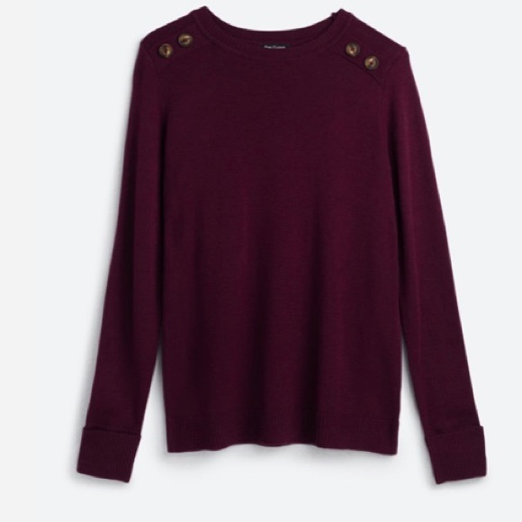 Carson Crewneck Button Detail Pullover 